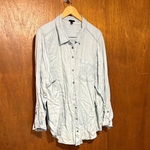 Torrid Chambray Blue Blouse